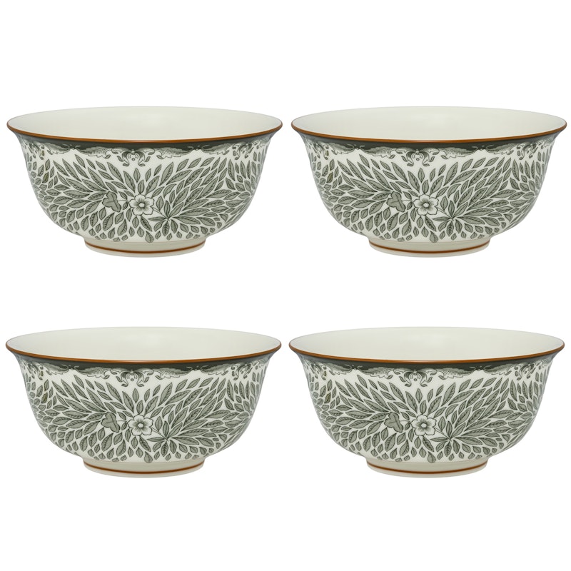 Ostindia Floris Bowl 50 cl 4-pack, Green