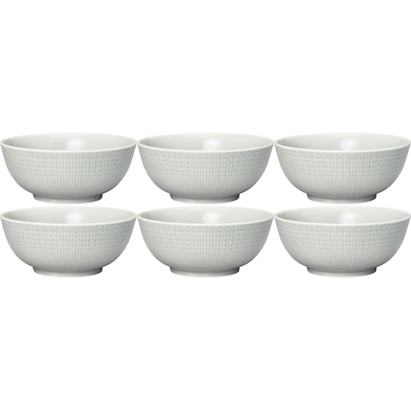 Swedish Grace Bowl 60 cl 6-pack, Fog (Light Grey)
