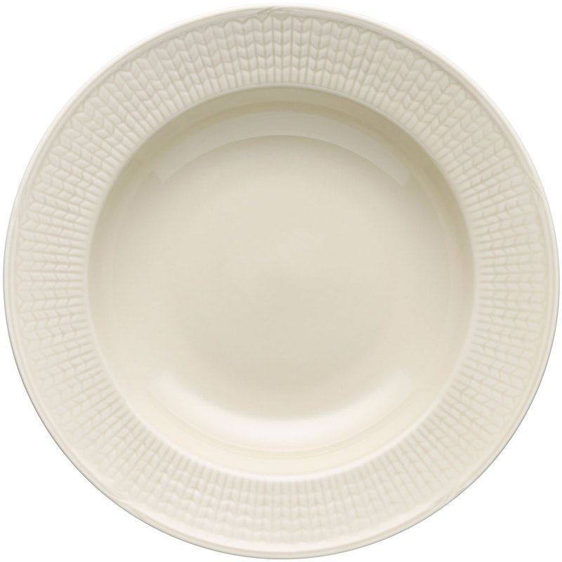 Swedish Grace Deep Plate 25 cm, Oat (Beige)