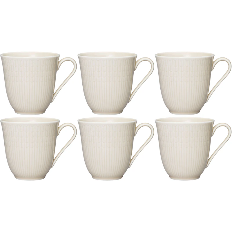 Swedish Grace Mug 30 cl 6-pack, Oat (Beige)