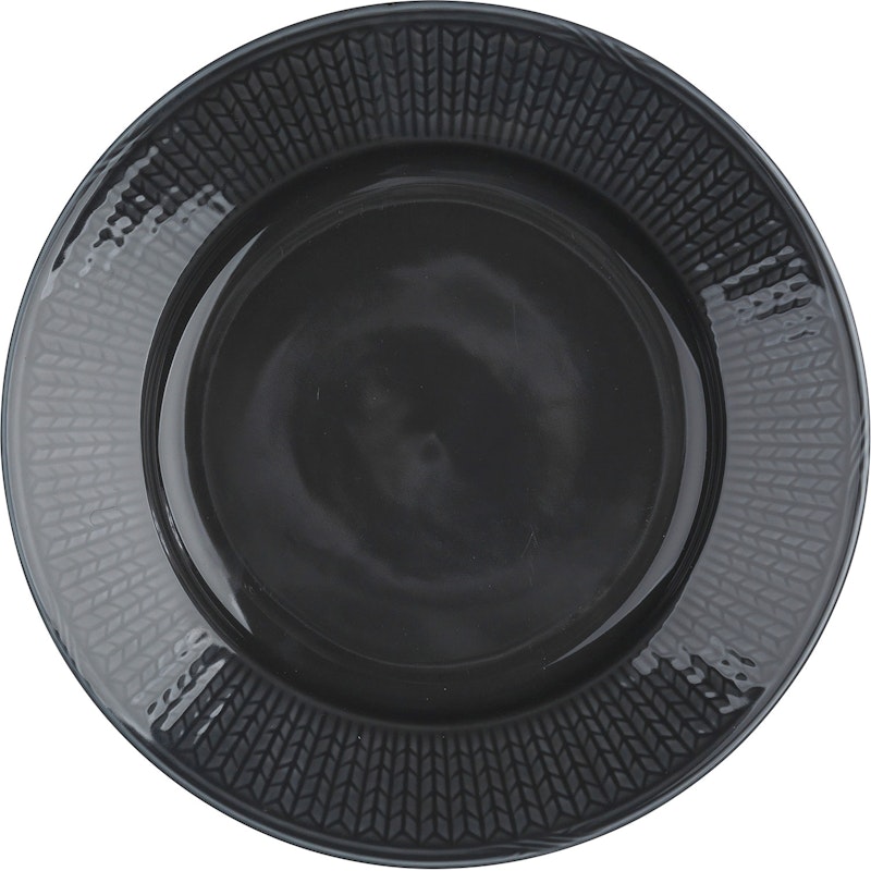 Swedish Grace Plate 21 cm, Stone (Dark Grey)