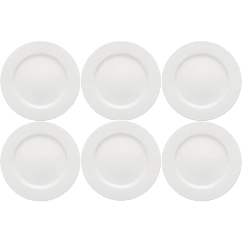 Swedish Grace Plate 21 cm 6-pack, Snow (White)
