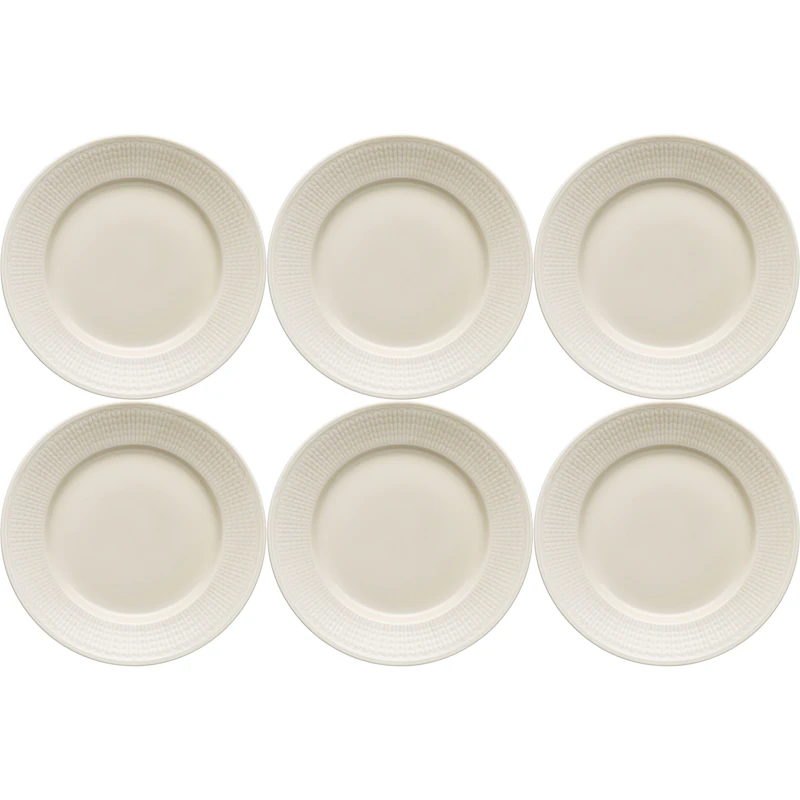 Swedish Grace Plate 21 cm 6-pack, Oat (Beige)