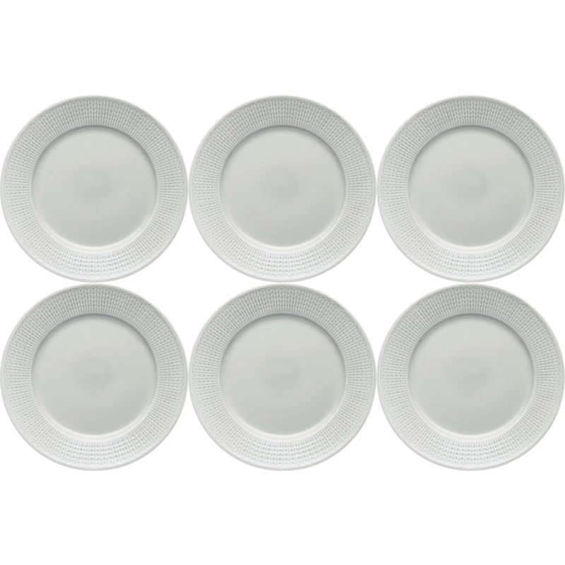 Swedish Grace Plate 27 cm 6-pack, Fog (Light Grey)