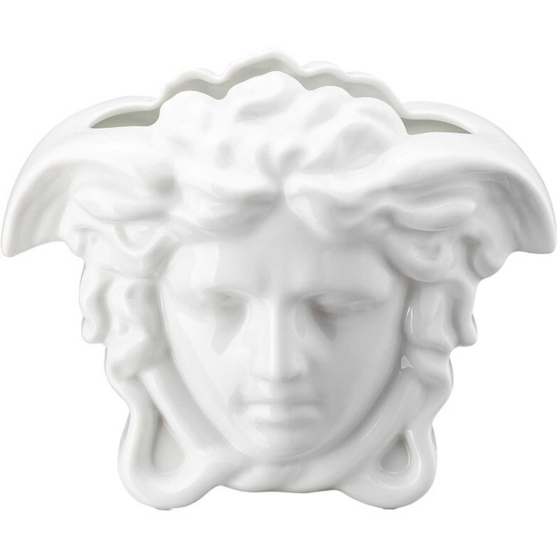 Versace Medusa Grande Vase 15 cm, White