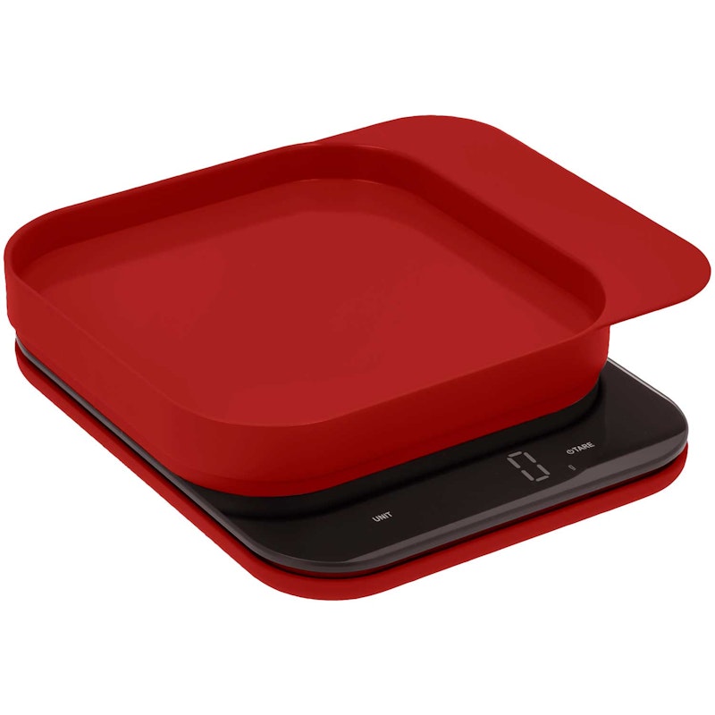 Mensura Kitchen Scale, Red