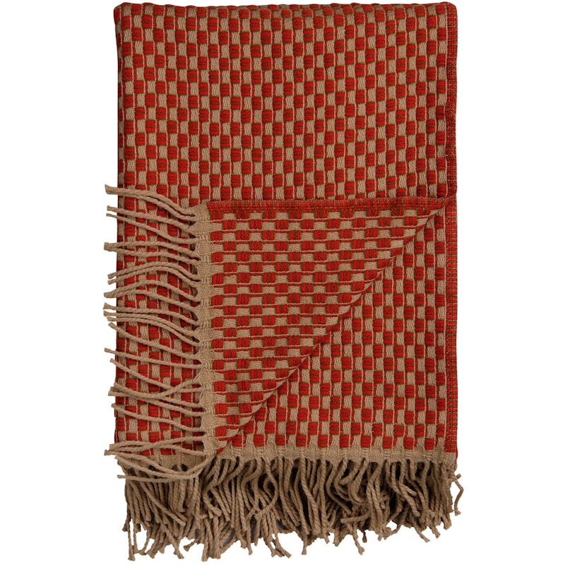 Isak Throw 150x210 cm, Red Sumac