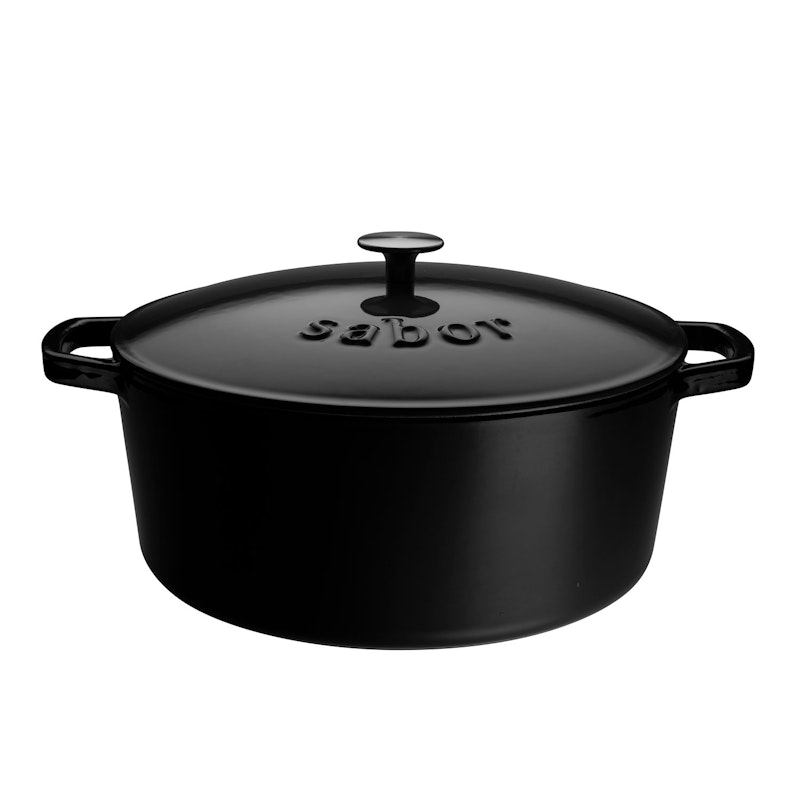 Cast Iron Pot 9,5 L, Black