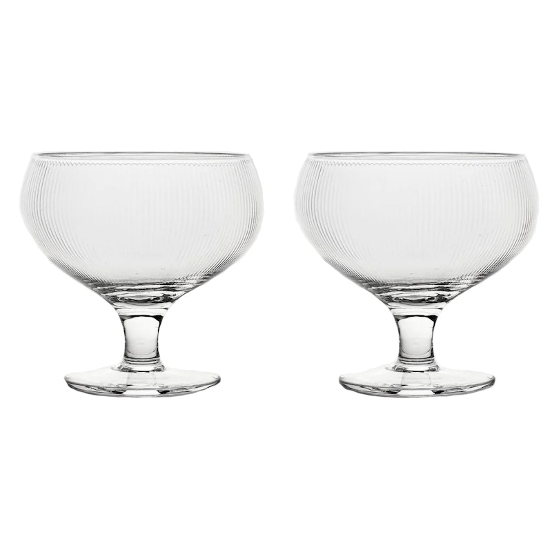 Blanka Champagne Coupe Fluted 30 cl 2-pack, Clear