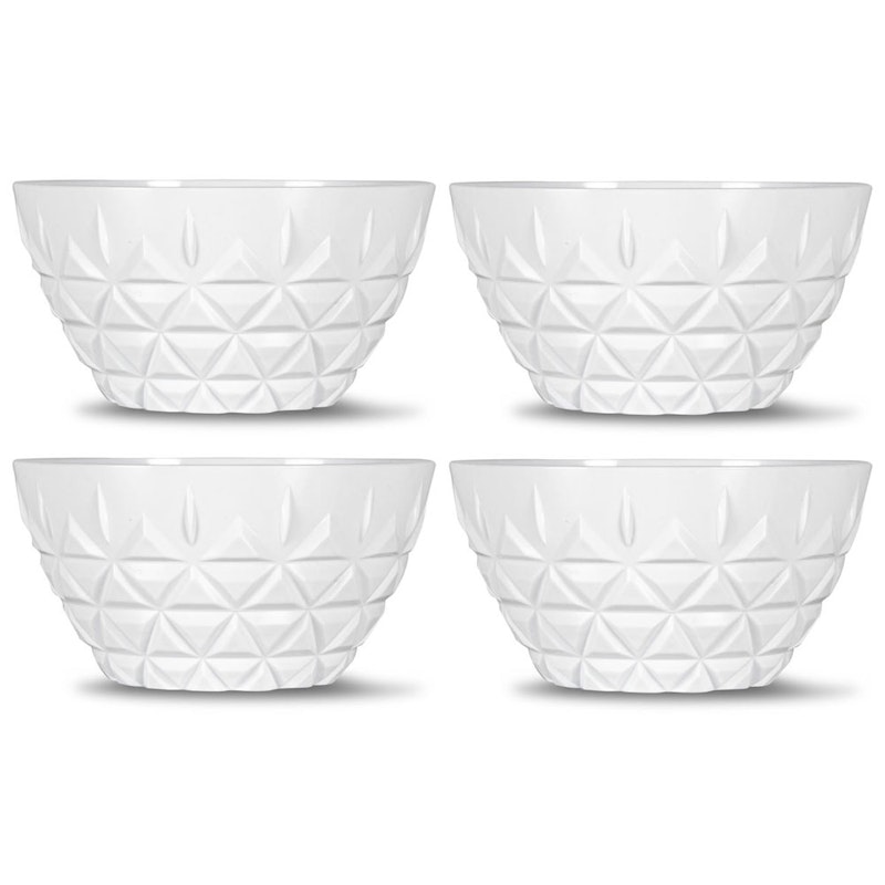 Picknick Bowl Acrylic 4-pack, White