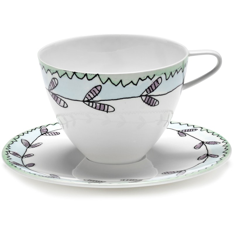 Blossom Milk Cappuccino Cup With Saucer