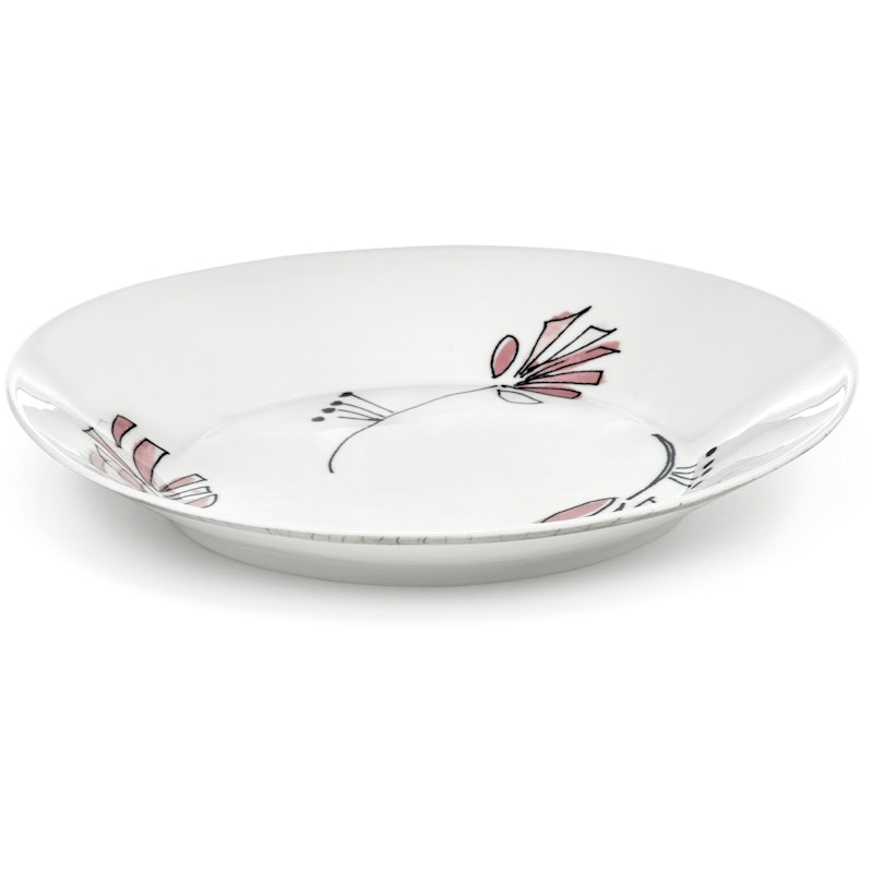 Fiore Rosa Deep Plate L