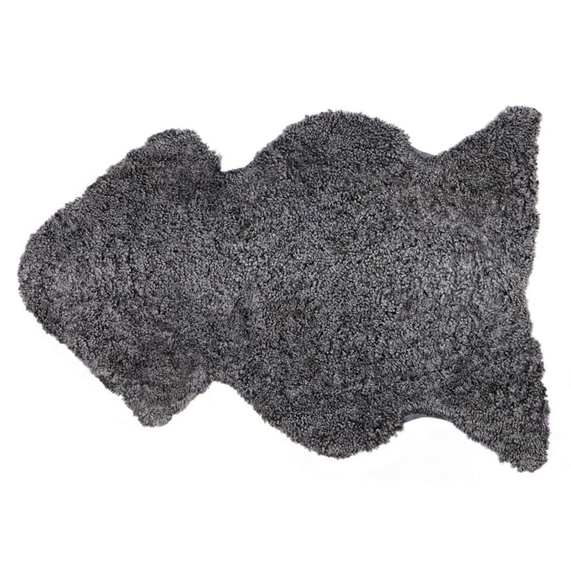 Ella Sheepskin Short-haired 100x60 cm, Black Graphite