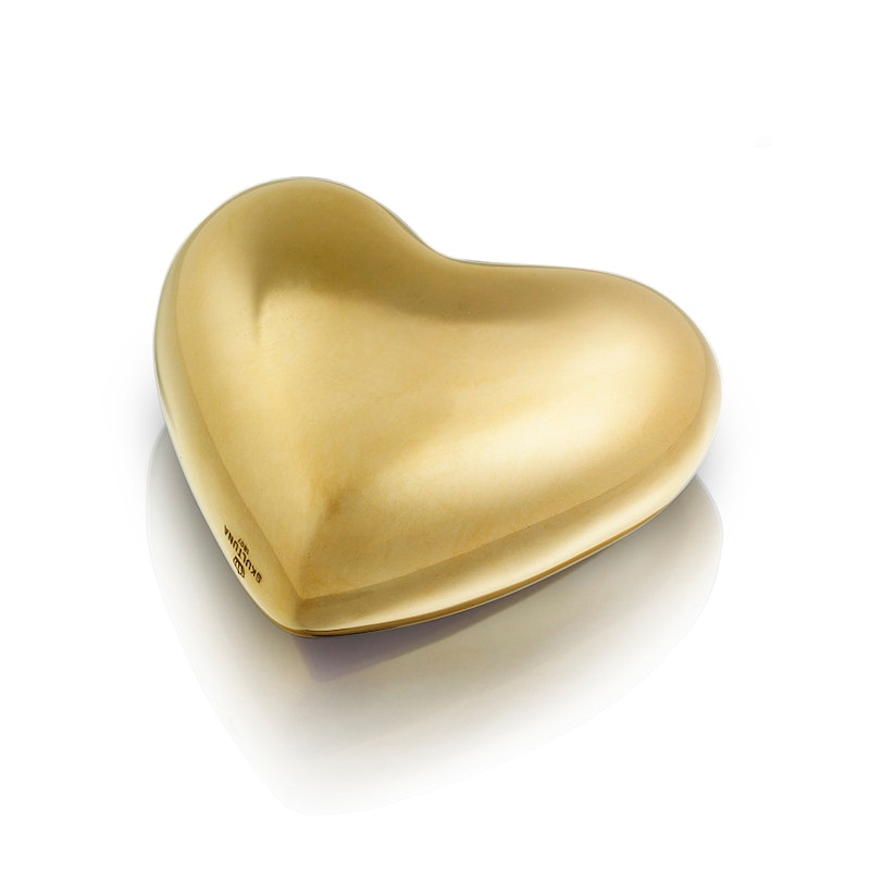 Heart Large, Brass