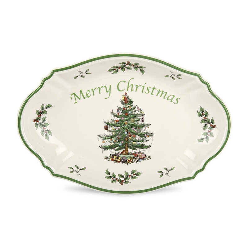 Christmas Tree Plate, 28 cm