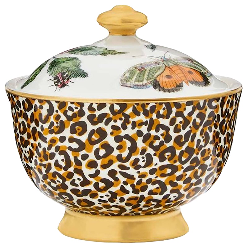 Creatures of Curiosity Leopard Print Sugar Bowl, 20 cl