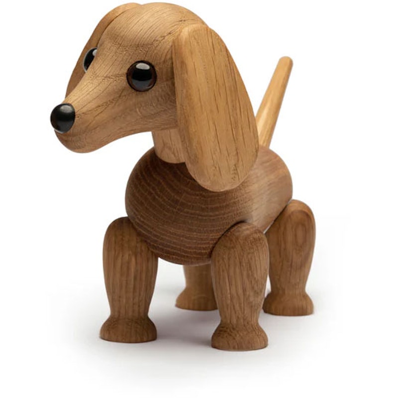 Snap Wooden Figurine Dachshund