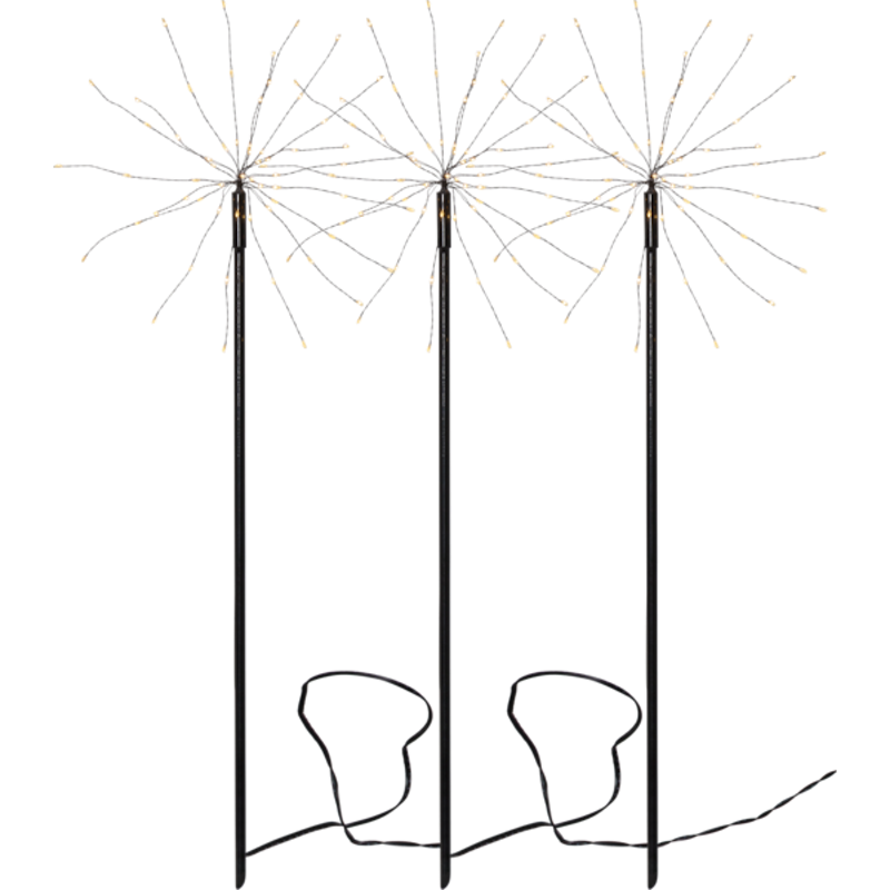 Firework Outdoor Lamp, 3-pack