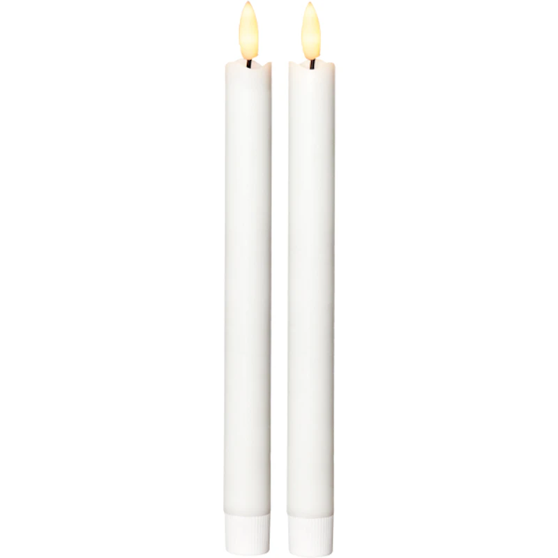 Flamme LED Antique Candle White 2-pack, 25 cm