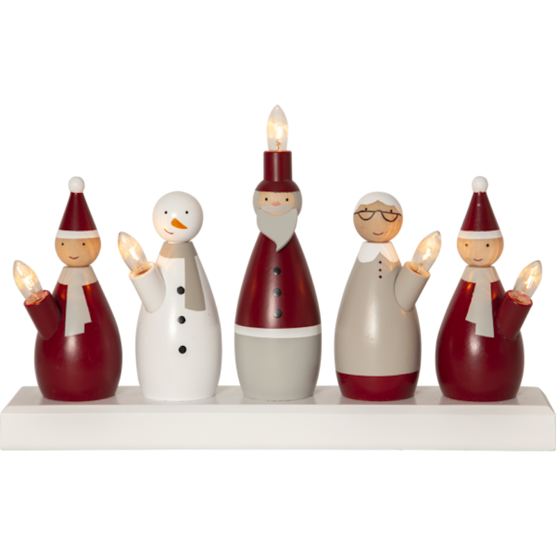 Santa family Candlestick