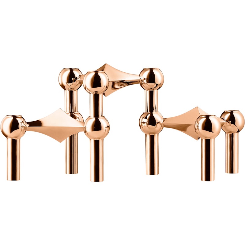 Nagel Candlestick 3 Pieces, Rose Gold