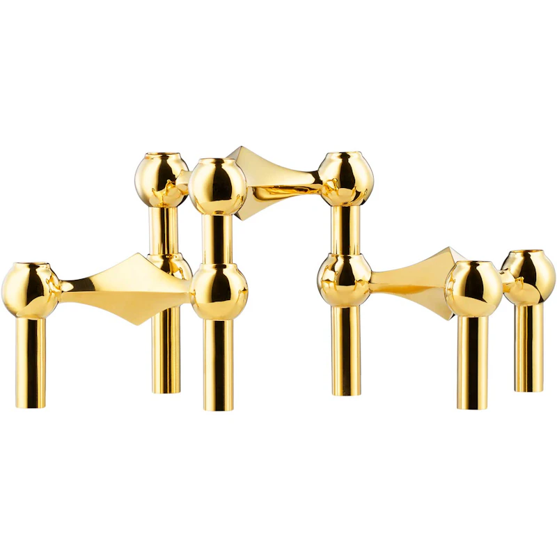 Nagel Candlestick 3 Pieces, Brass