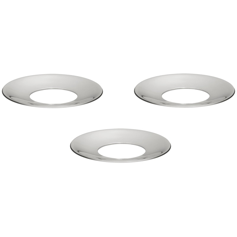 Candle Ring 3-pack, Chrome