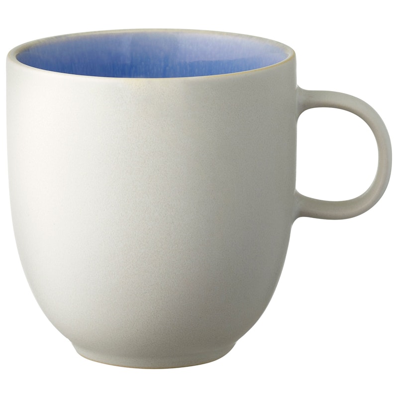 North Mug 33 cl, Matte White/Shiny River