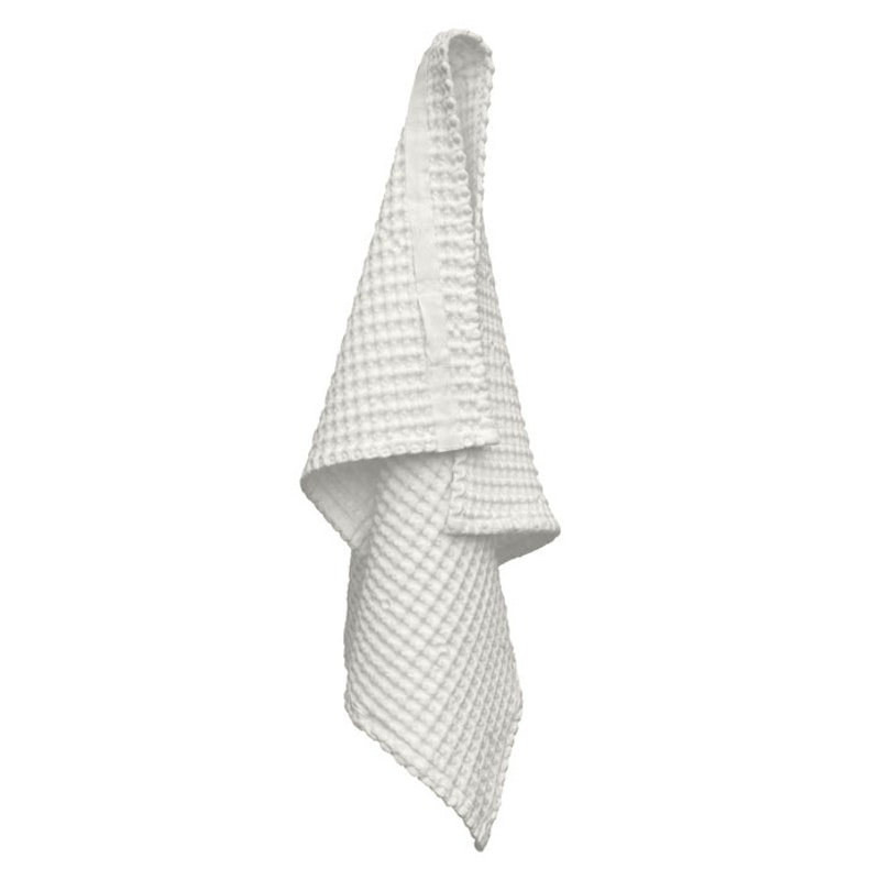 Big Waffle Hand Towel, Natural White