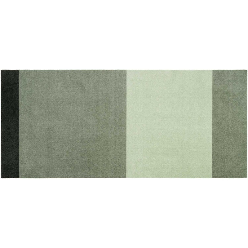 Stripes Rug Light Green / Dark Green, 90x200 cm