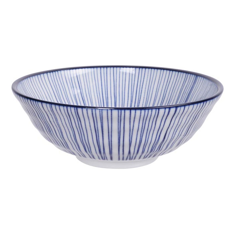 Nippon Blue Soba Bowl 1 L, Lines