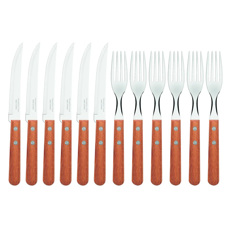 Tramontina Steak Cutlery Set 12-pack Nature