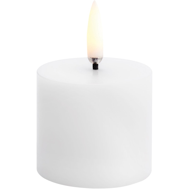 LED Mini Pillar Candle Nordic White, 5x4,5 cm