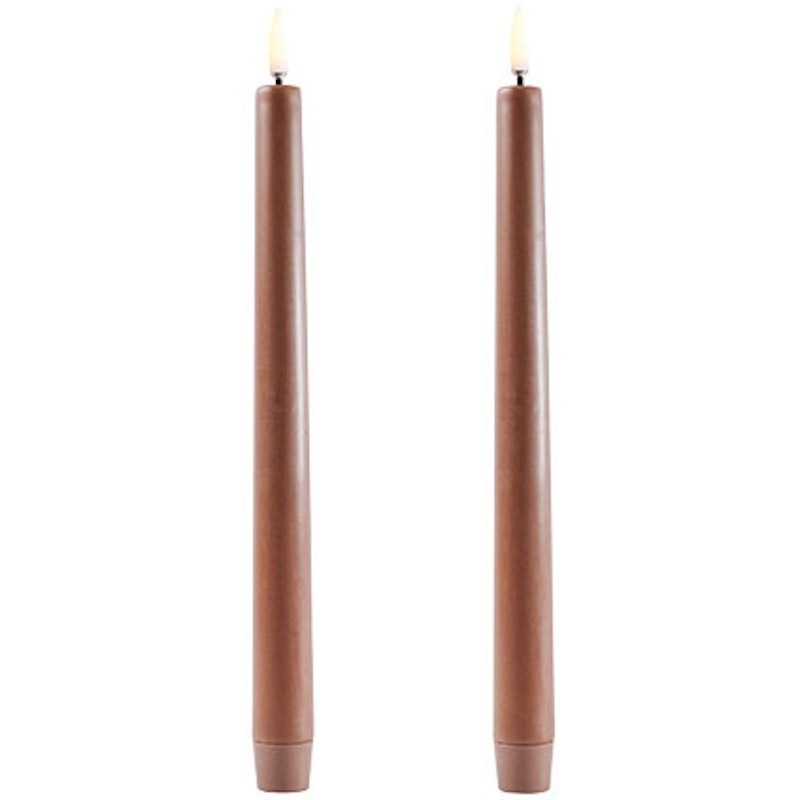 LED Taper Candle 2,3 x 25,5 cm, Caramel