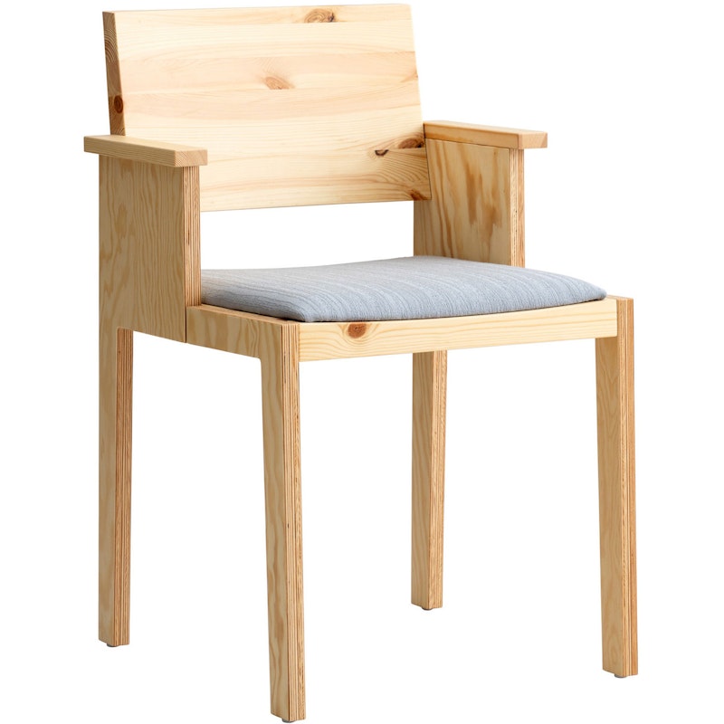 016 Maasto Dining Armchair Upholstered Seat, Natural