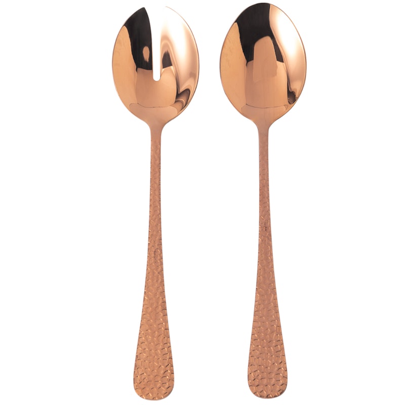 Fenix Salad Servers 2 Pieces, Copper