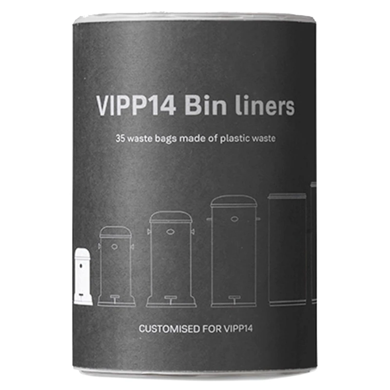 Vipp 14 Bin Liner For Pedal Bin 8-pack, 8 L