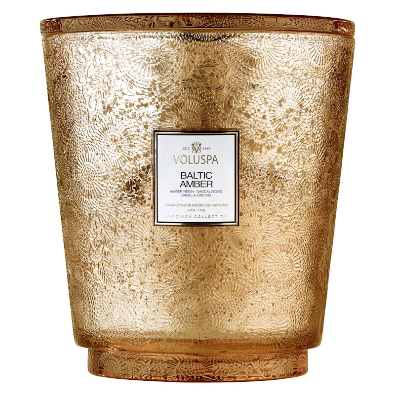 Japonica Hearth Scented Candle, Baltic Amber