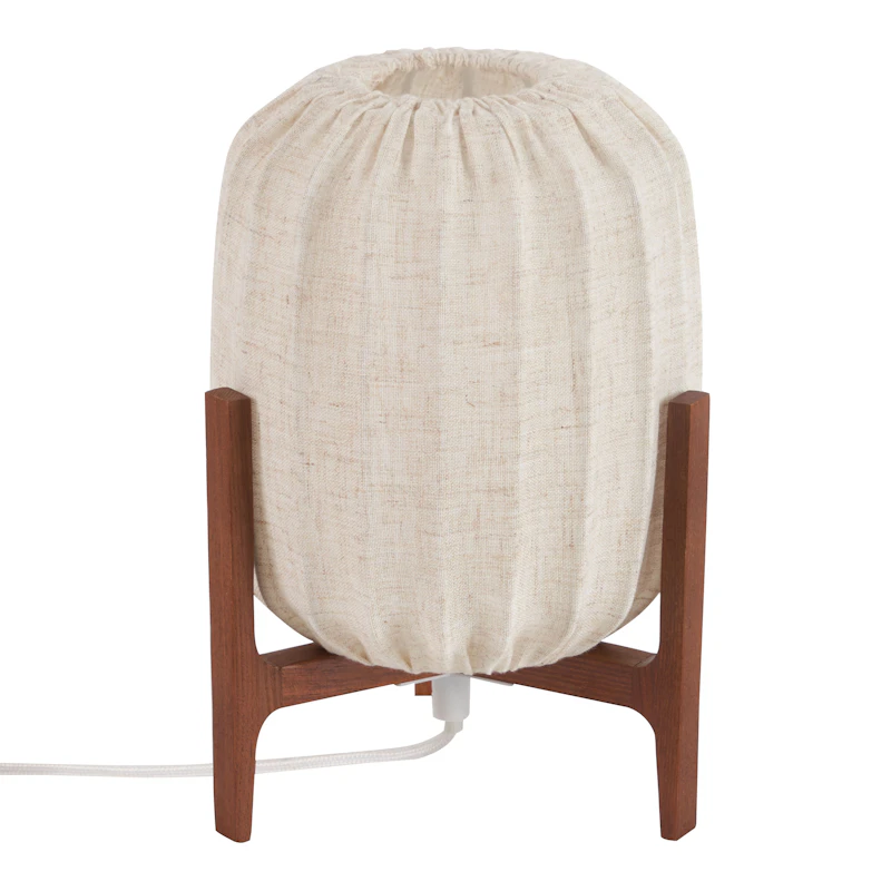 Prisma Mini Table Lamp, Dark Oak / Natural