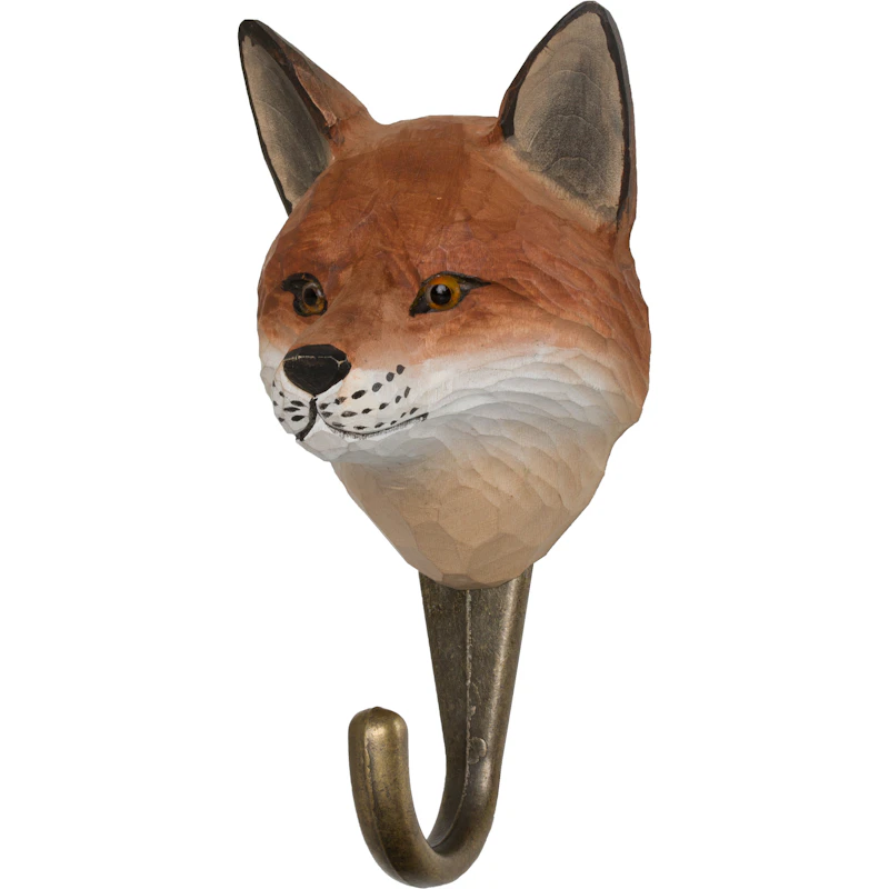 Hand-carved Hook, Fox