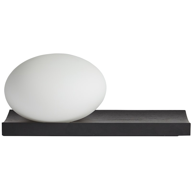 Dew Table Lamp / Wall Lamp, Black Painted Ash