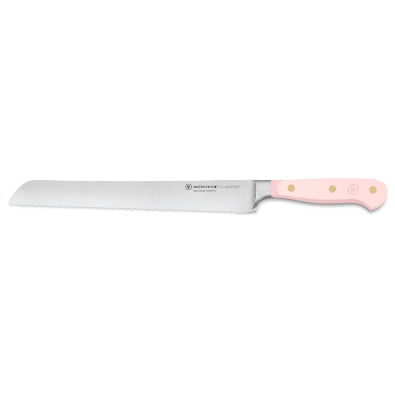 Classic Colour Bread Knife 23 cm, Pink Himalayan Salt