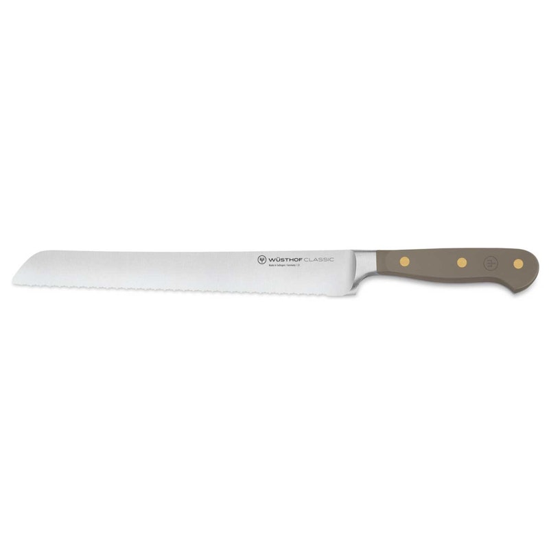 Classic Colour Bread Knife 23 cm, Velvet Oyster