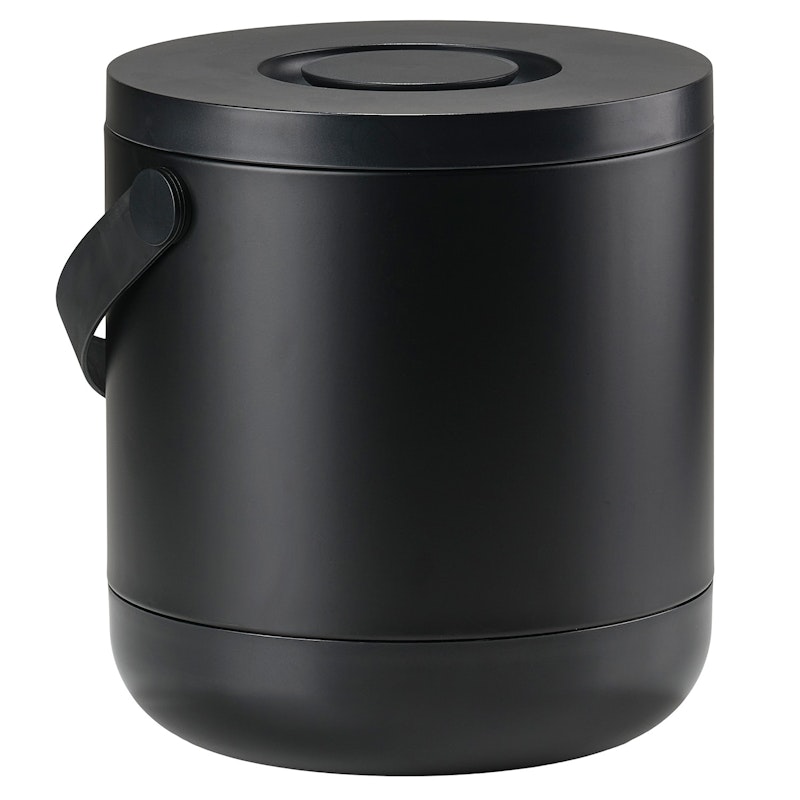 Circular Paper Bin 15 L, Black