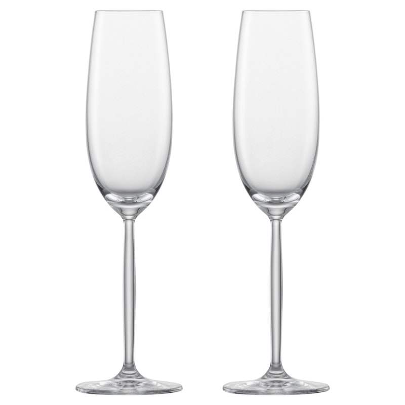 Diva Champagne Glass 22 cl, 2-pack