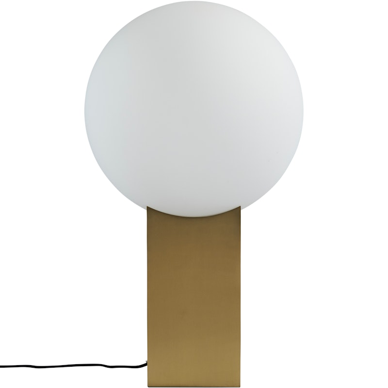 Hoop Floor Lamp, Brass