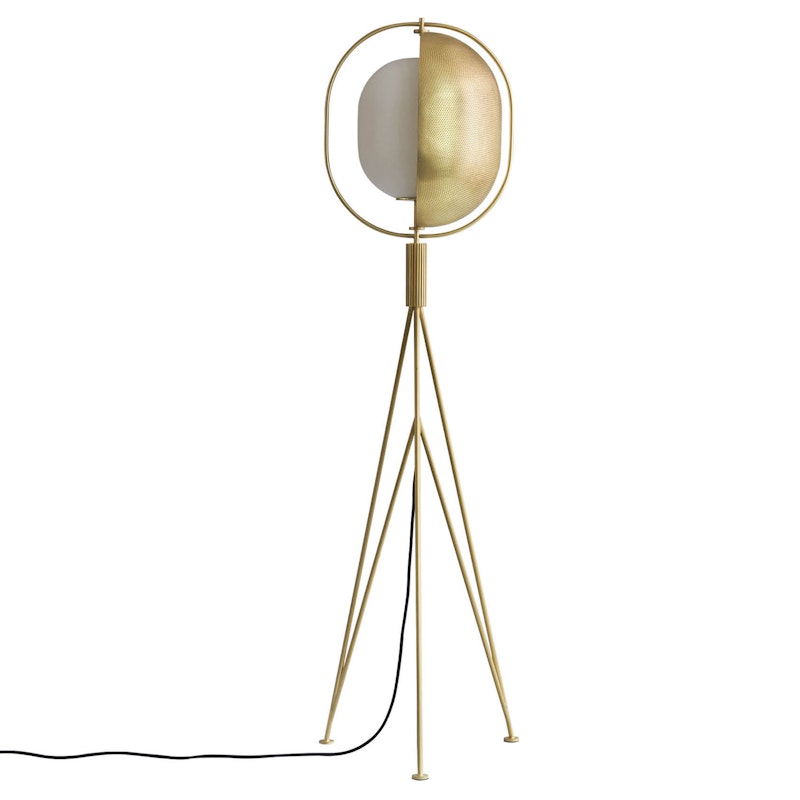 Pearl Floor Lamp, Brass
