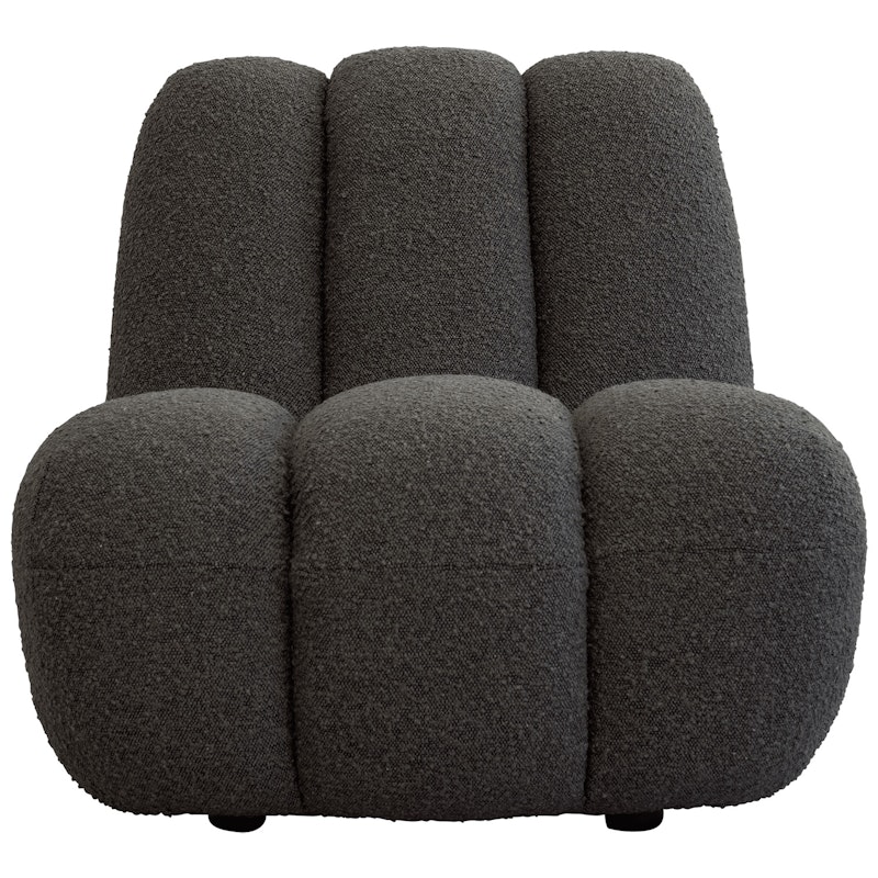 Toe Armchair Bouclé, Deep Taupe