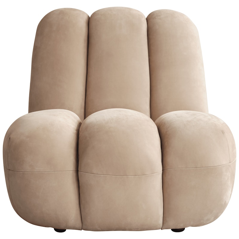 Toe Armchair, Nubuck Leather