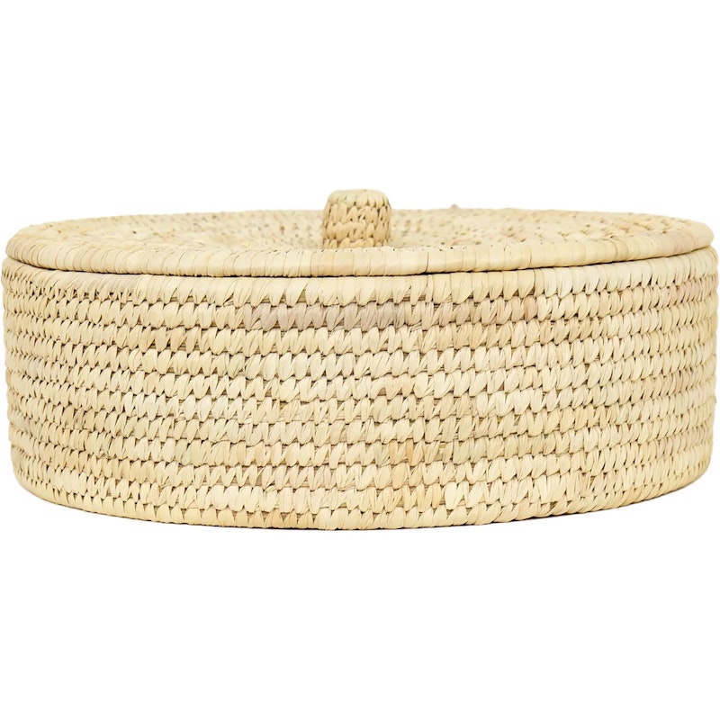 Palm Unit Basket With Lid Nature, L